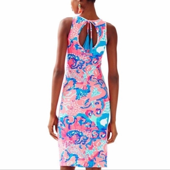 Lilly Pulitzer Jodryn midi dress I’m so jelly size large l pink - Picture 2 of 5